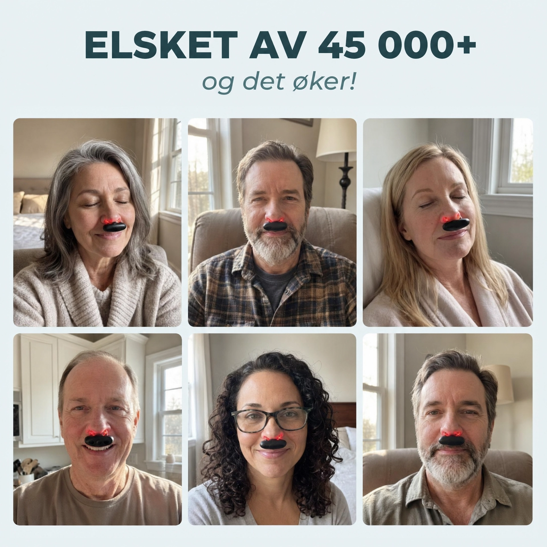 HeliosBreathe™ Neselindring med rødt lys